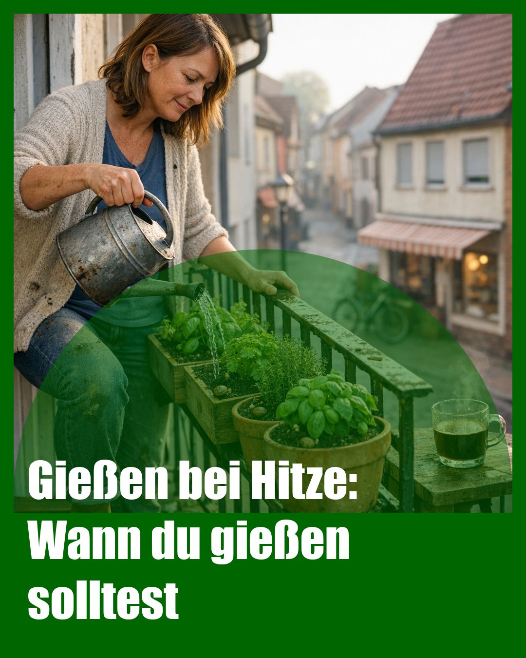 Foto: Gießzeit,Mulch,Topfgröße (KI generiert )