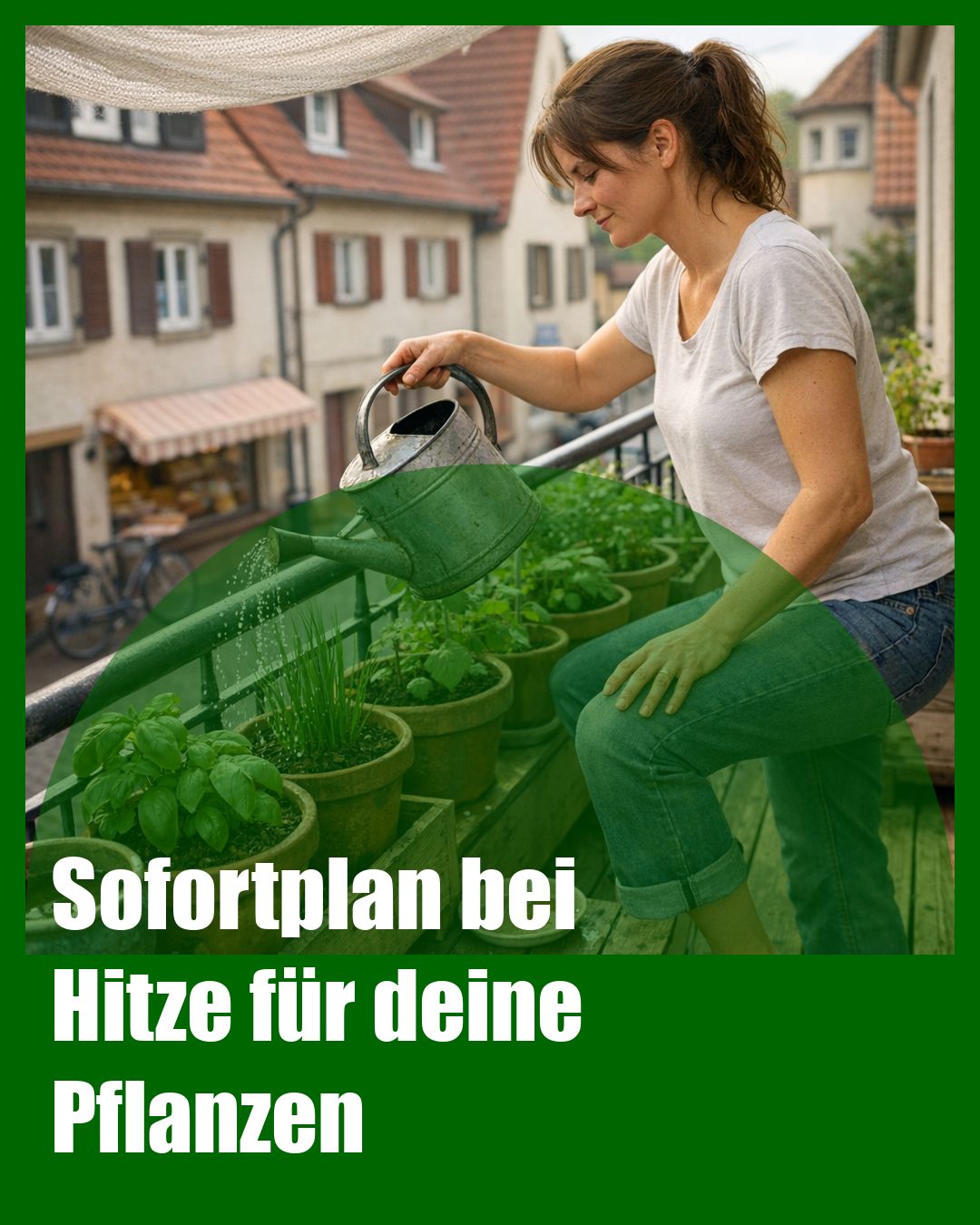 Foto: Hitzeschutz,Mulch,Morgengießen (KI generiert )