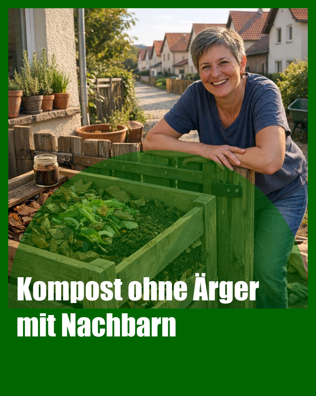 Foto: Kompost,Nachbarschaft,Humus (KI generiert )