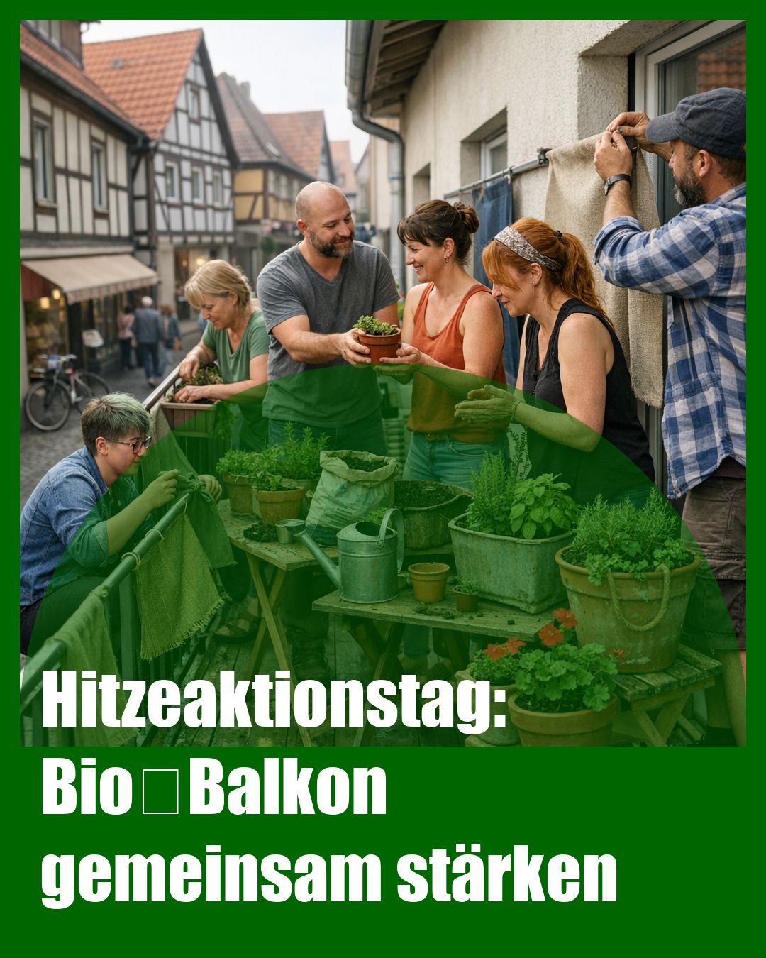 Foto: Workshop,Balkonschule,Nachbarschaft (KI generiert )