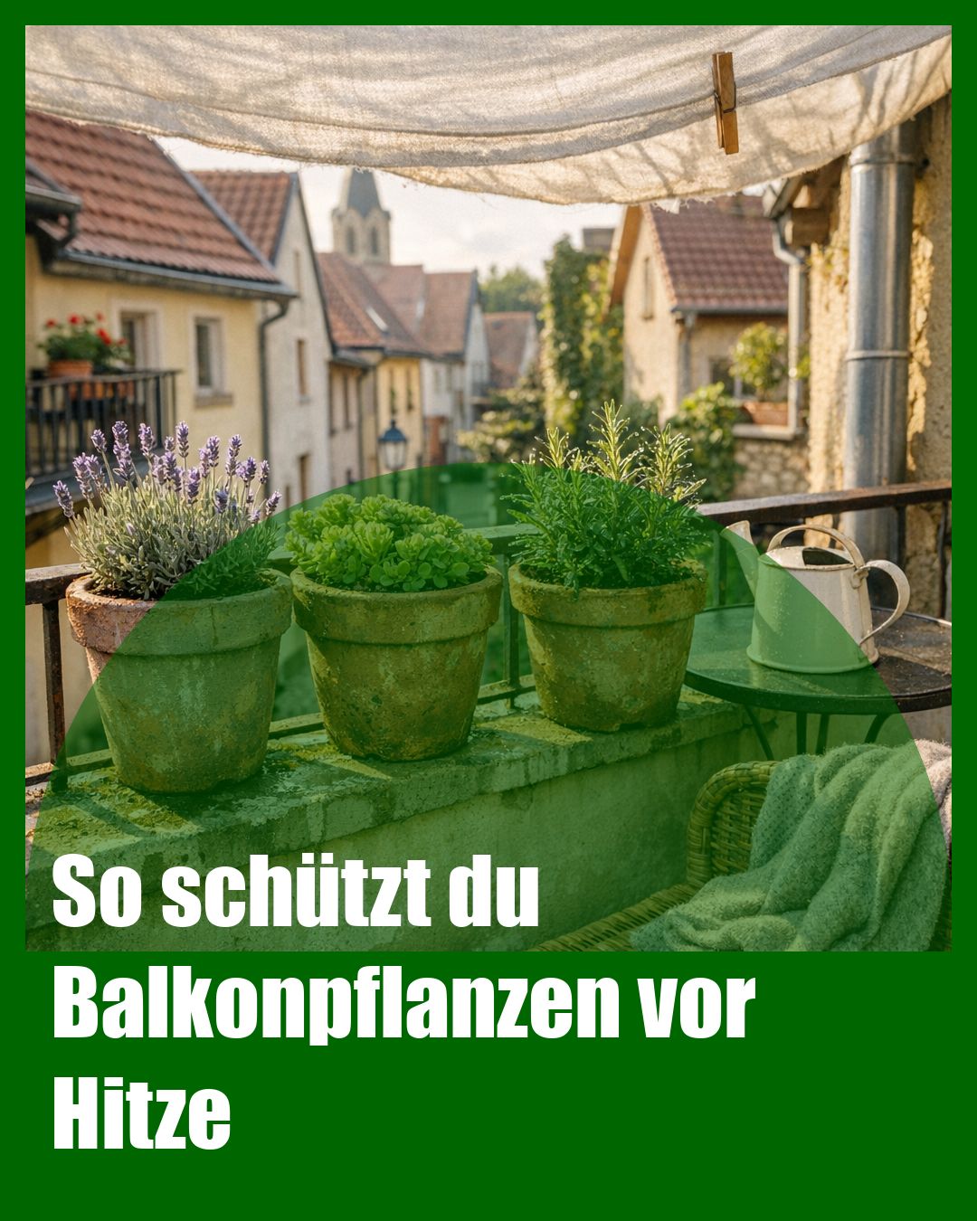 Foto: Hitze,Schattenspender,Wasser (KI generiert )