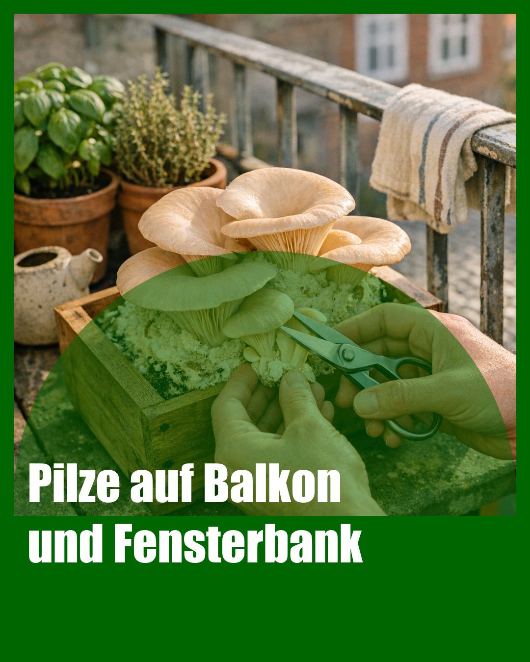 Foto: Austernpilz,Anzucht,Substrat (KI generiert )