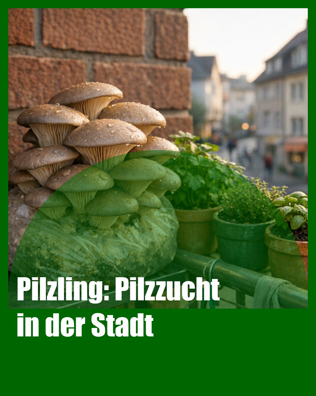 Foto: Austernpilz,Urban-Farming,Heimzucht (KI generiert )