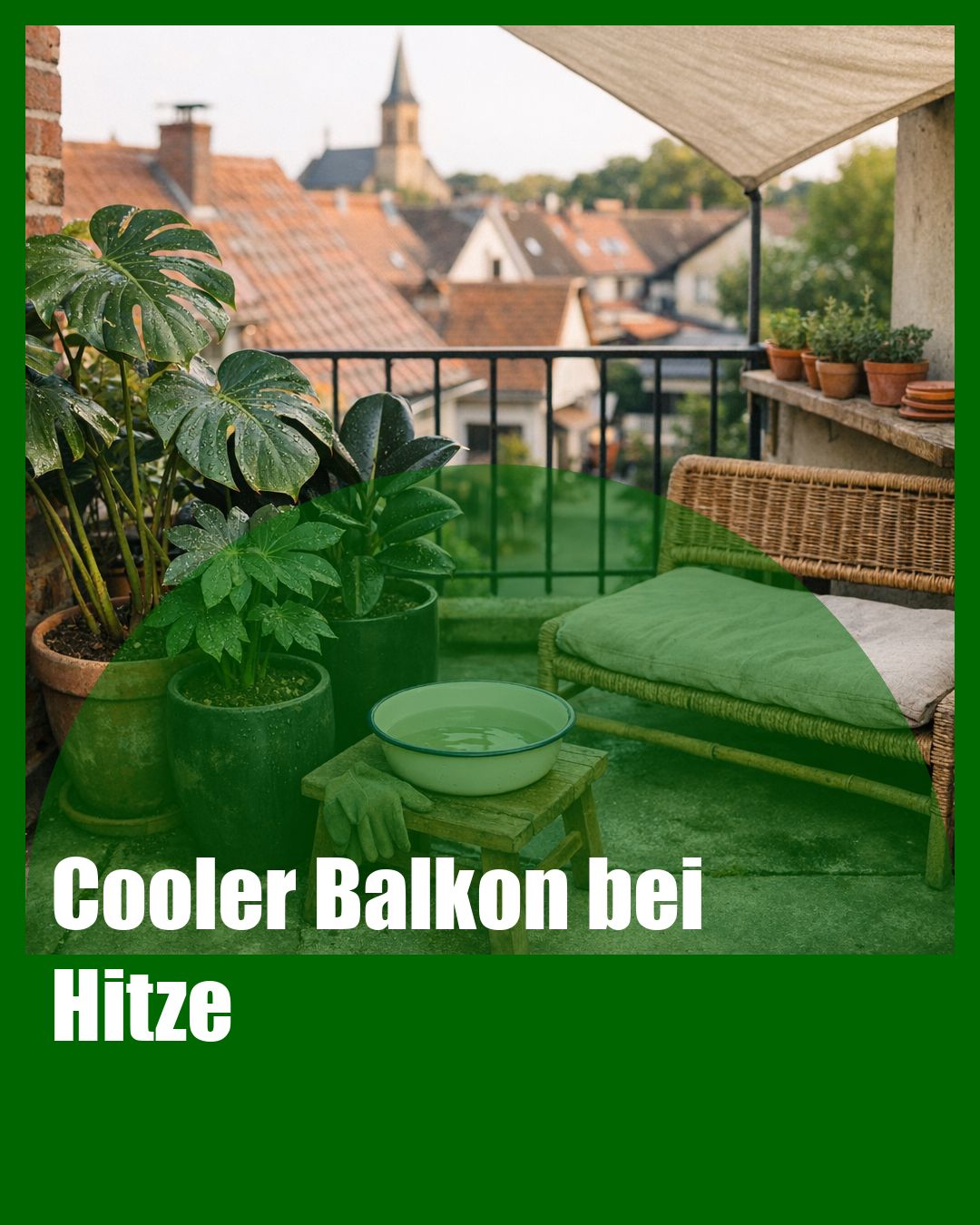 Foto: Mikroklima,Sonnenschutz,Blattschatten (KI generiert )