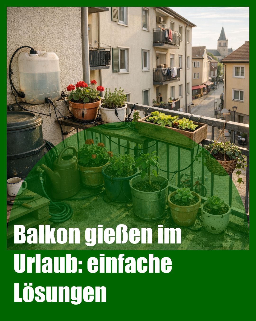 Foto: Bewässerung,Urlaub,Balkon (KI generiert )