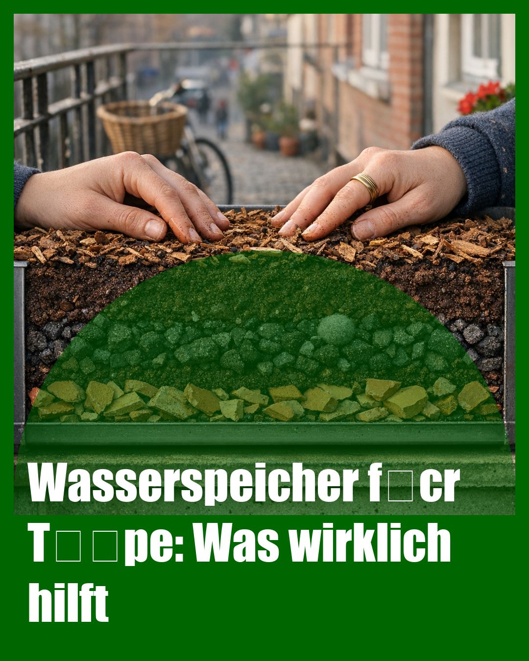 Foto: Wasserspeicher,Hydrogel-Test,Schafwolle (KI generiert )