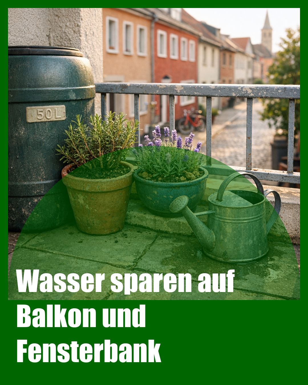 Foto: Wassersparen,Regenwasser,Mulch (KI generiert )